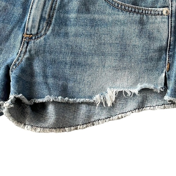 RAG & BONE Jean shorts Denim 5 pocket Cut-offs Side slits Raw edge Size 24 - Picture 7 of 15
